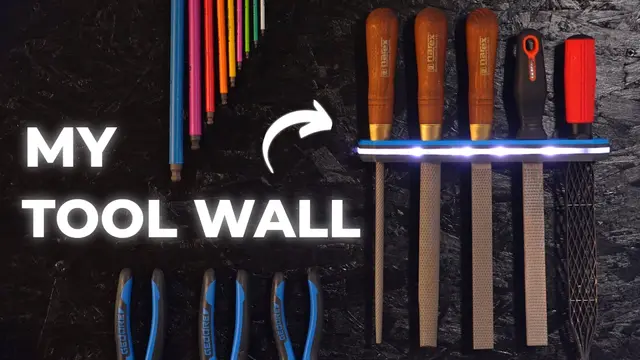 Custom LED Illuminated Tool Wall — modelo 3D