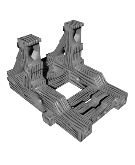 3D Printed Roman Catapult (Working Onager Siege Engine) — modelo 3D