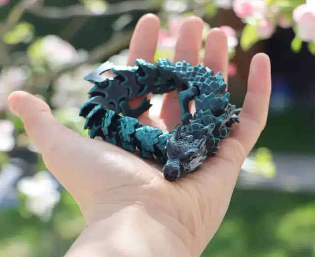 Japanese Inspired Articulated Dragon — modelo 3D