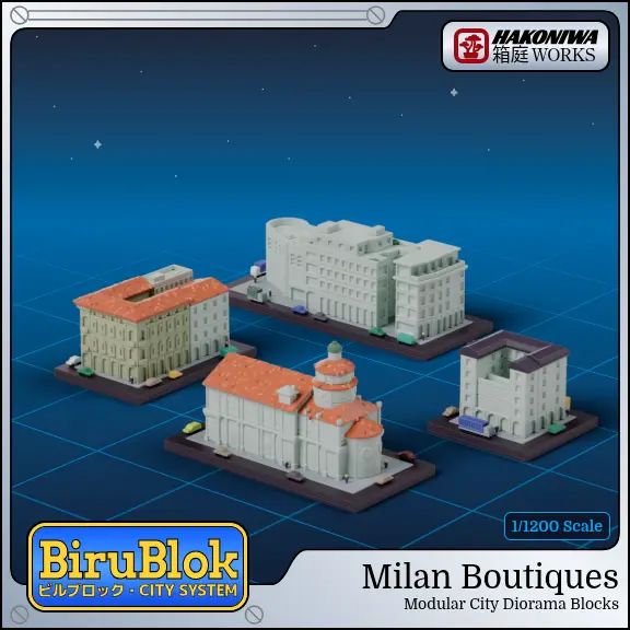 Milan Boutiques — modelo 3D