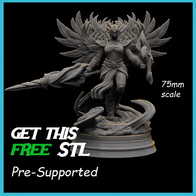 Teya Sacred Valkyrie FREE — modelo 3D