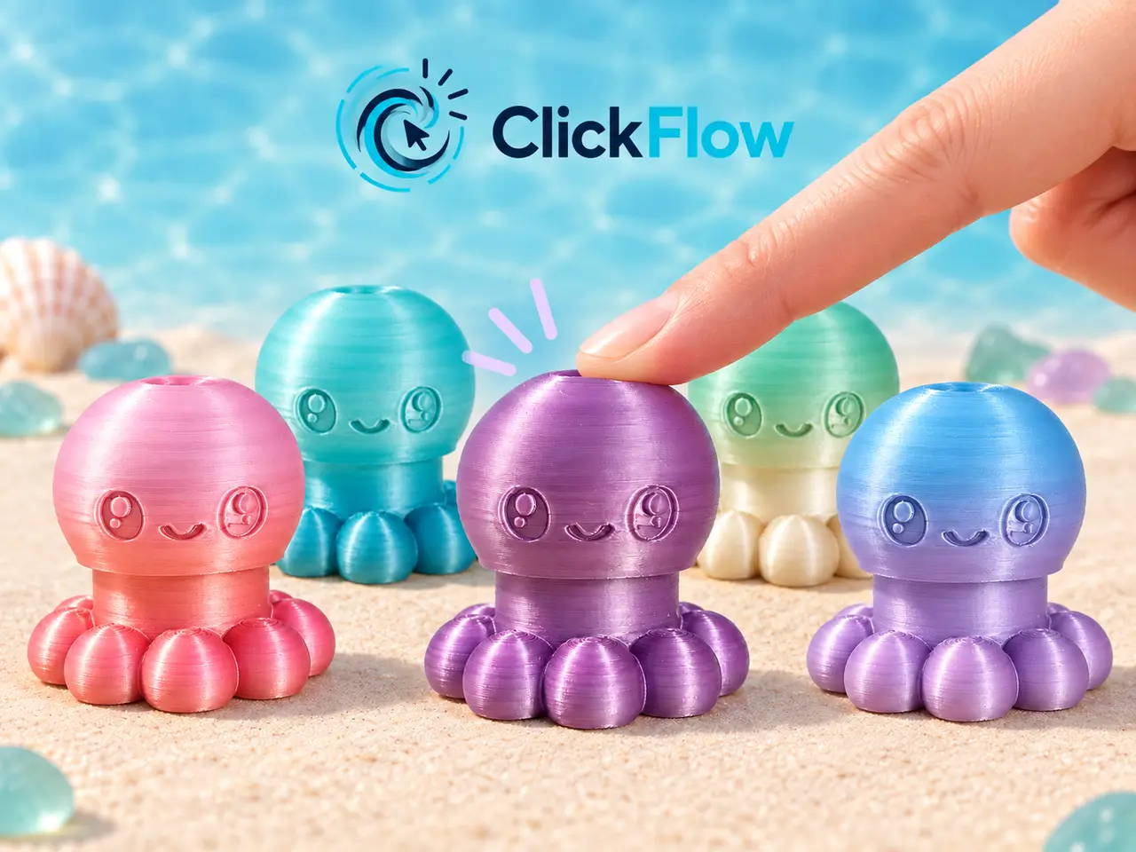Cute Octopus Clicker — modelo 3D