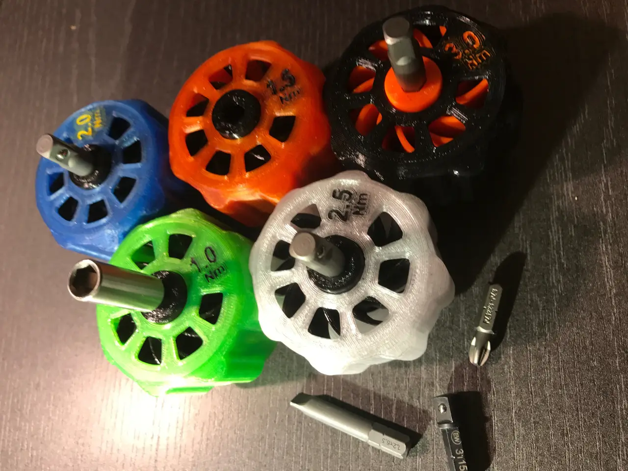 Fixed Torque Wrench Handles from 0.5Nm to 6Nm (in half and 1Nm steps) — modelo 3D