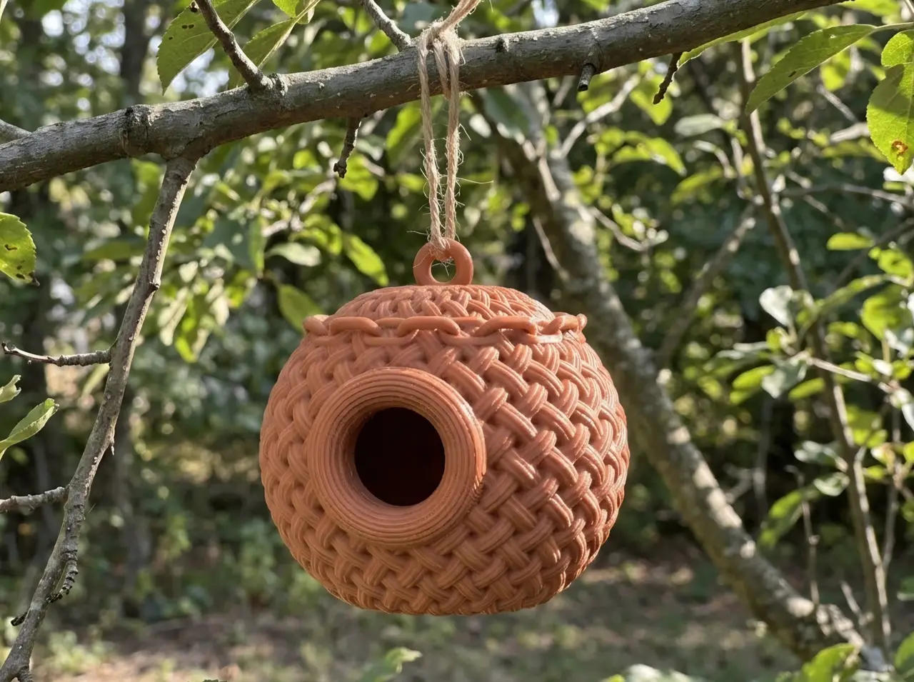 Woven Bird House — modelo 3D