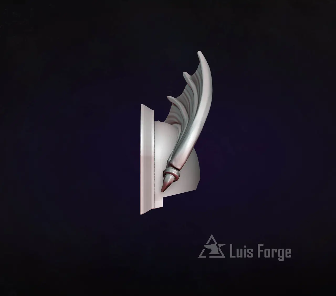Dragon Wing Pauldrons free sample — modelo 3D