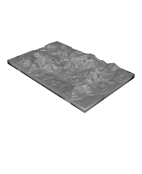 Topographical Map Of Barovia — modelo 3D