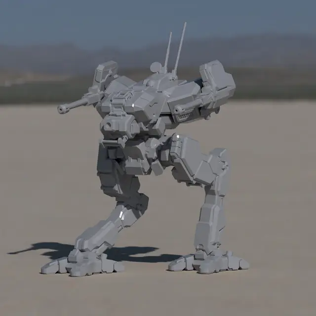 LCT-1V Locust for Battletech — modelo 3D