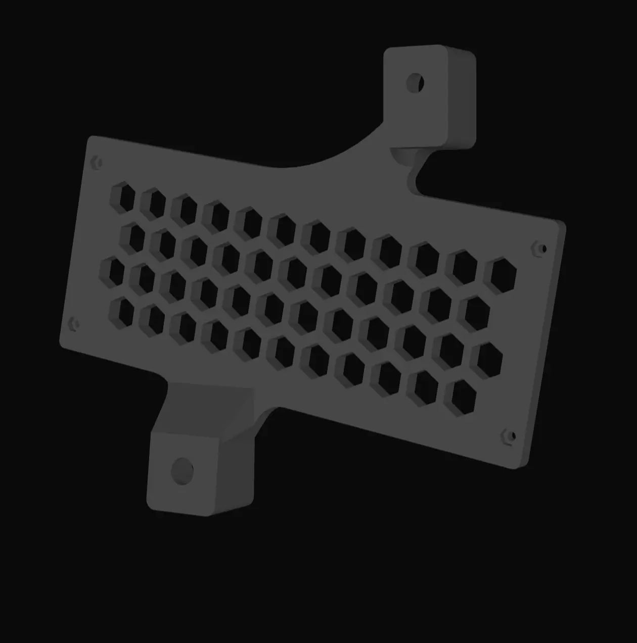 Mounting bracket for an AMP Micron audio amplifier for the Suzuki Jimny JB74/64 — modelo 3D