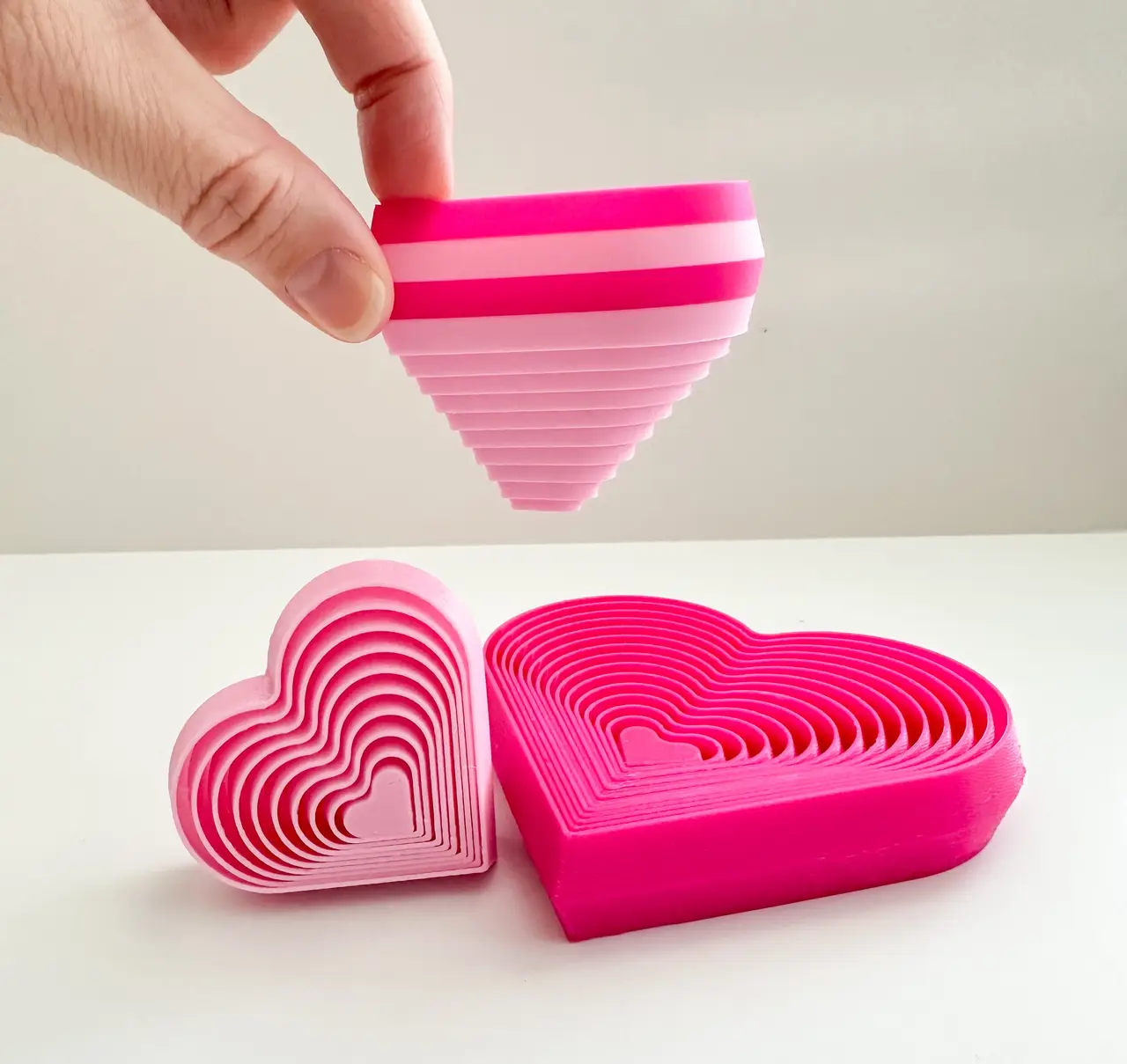 Heart Layered Fidget Toy (2 Sizes) — modelo 3D