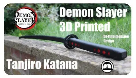 Demon Slayer Tanjiro Katana — modelo 3D