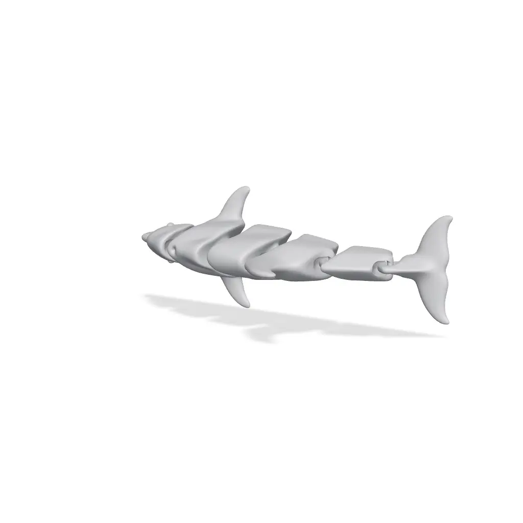 Articulated Dolphin Toy - Multicolor — modelo 3D