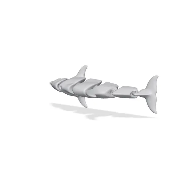 Articulated Dolphin Toy - Multicolor — modelo 3D