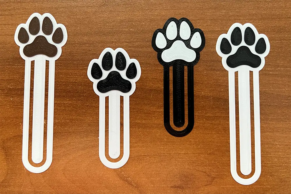 Dog Paw Bookmark — modelo 3D