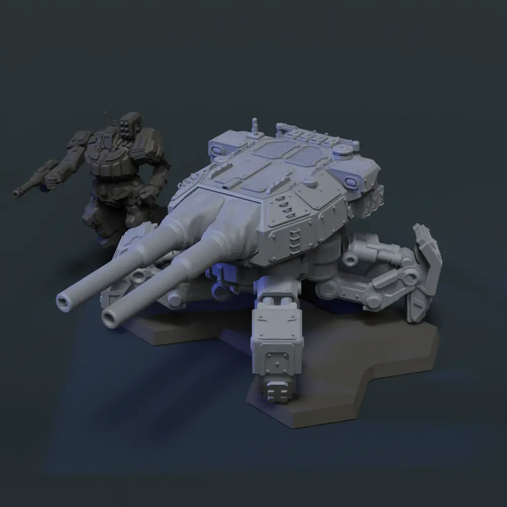 8mm Artillery Walker - Free — modelo 3D