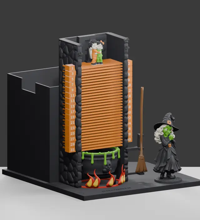 Halloween Advent Calendar — modelo 3D