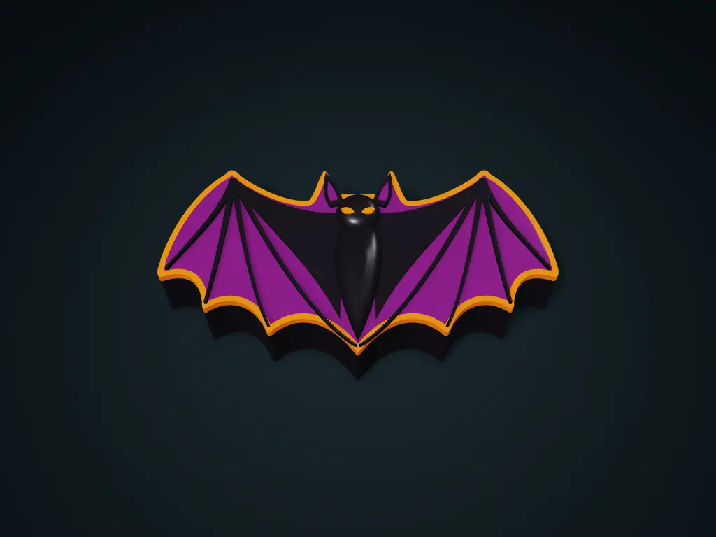 Bat Wing Storage Box with Sculpted Lid | Halloween — modelo 3D
