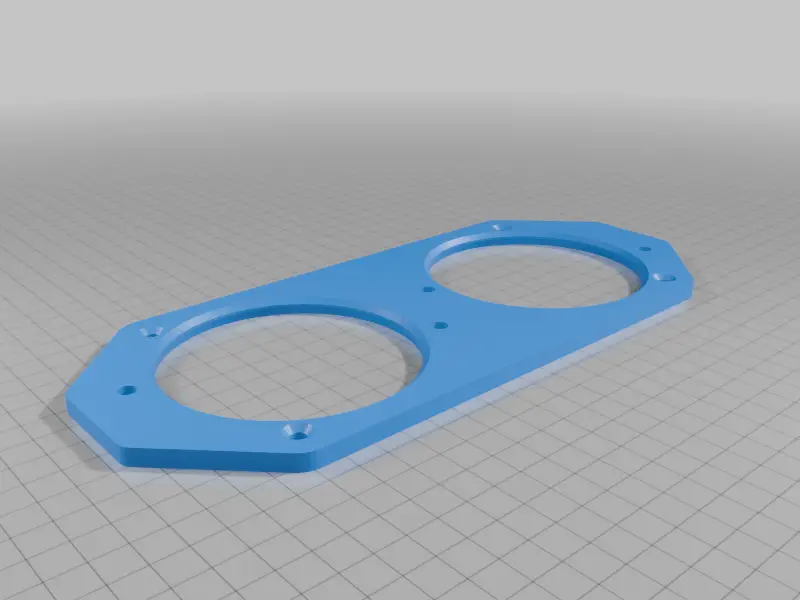 1966 Mustang dashboard speaker mount — modelo 3D