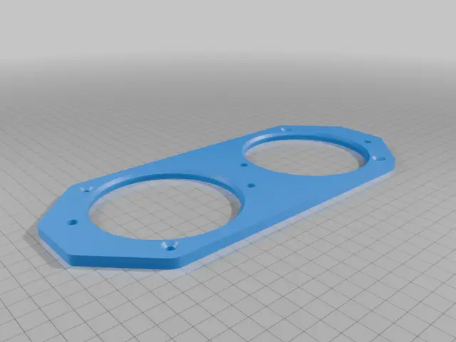 1966 Mustang dashboard speaker mount — modelo 3D