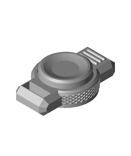 Large Disc Keychain — modelo 3D