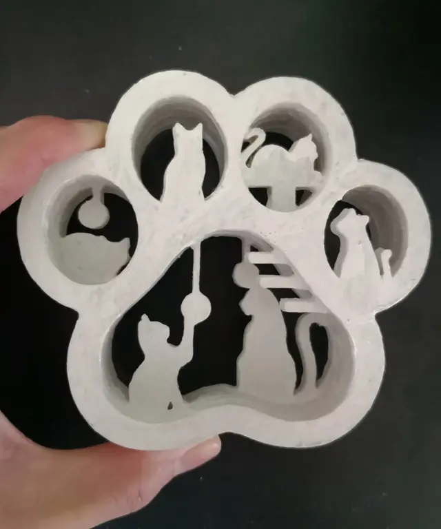 Cat Paw Hollow Decoration — modelo 3D
