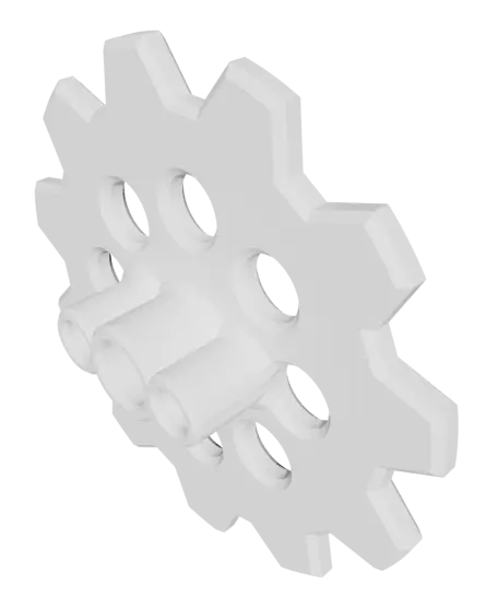KNEX Coaster Sprocket Chain Gear — modelo 3D