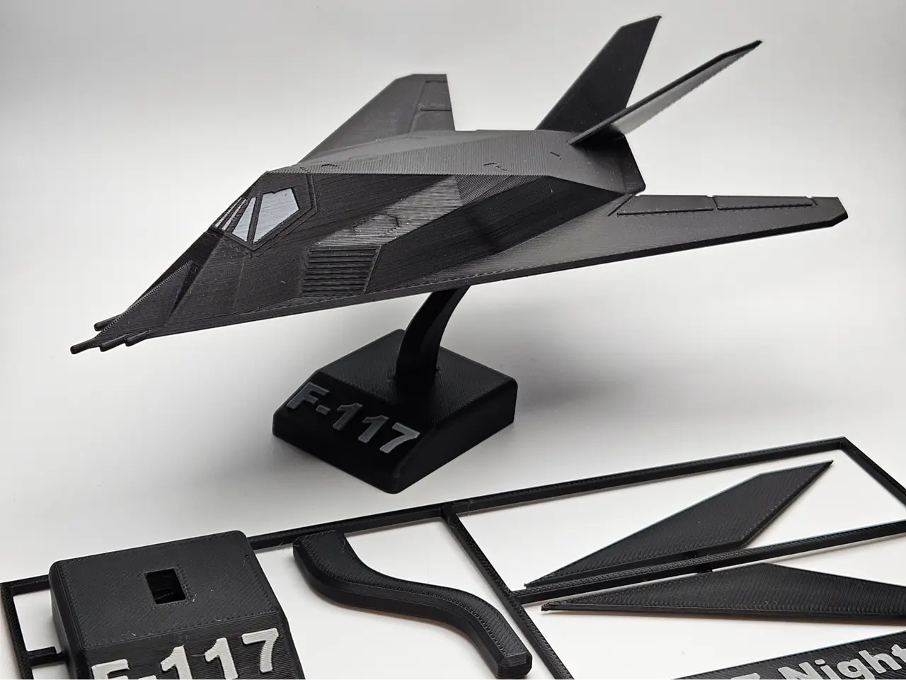 F117 Plane Kit Card — modelo 3D