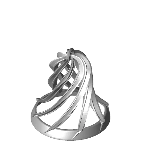 Open Spiral Christmas Bell — modelo 3D