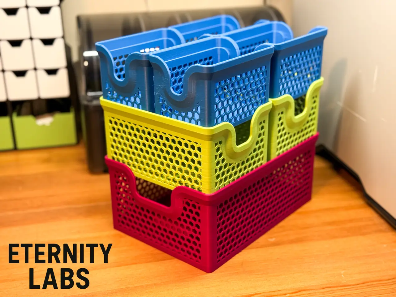 240x170mm Stacking Basket System — modelo 3D