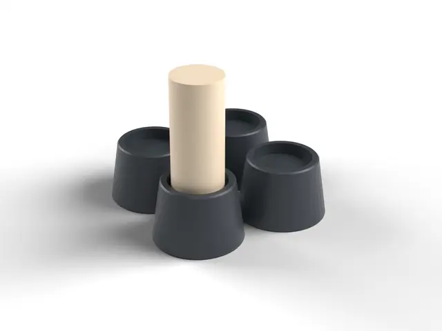 Furniture Risers - Set of Four Bed and Sofa Lifters, 50 mm, Leg Cup on Top (OpenSCAD) — modelo 3D