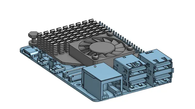 Raspberry Pi 5 — modelo 3D