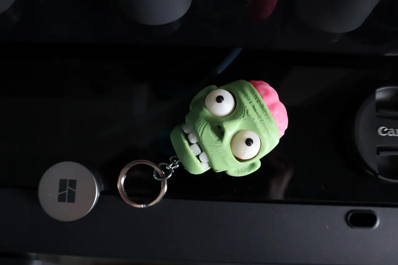 fidget zombie keychain — modelo 3D