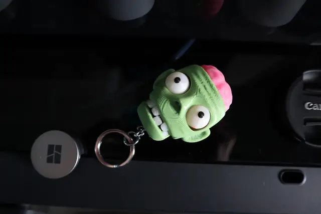 fidget zombie keychain — modelo 3D