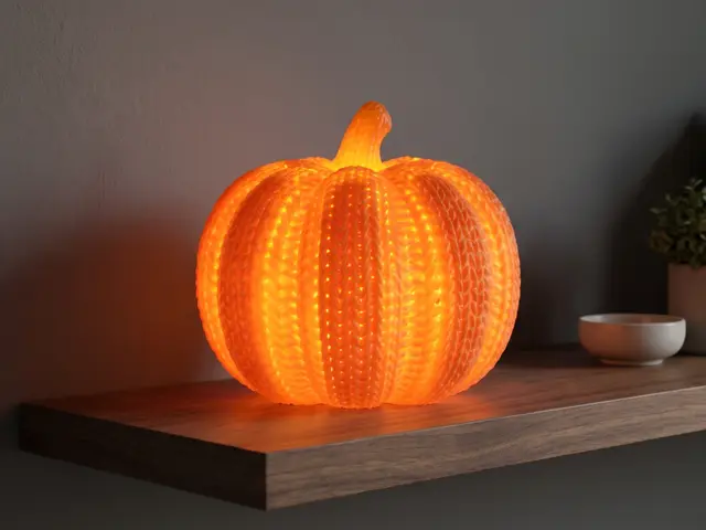 Knitted Pumpkin Tealight — modelo 3D