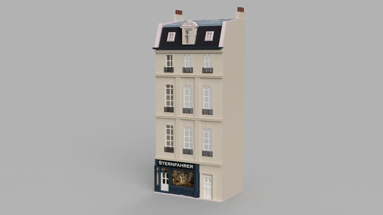 Pariser Stadthaus / Haussmann Relief Spur H0 (1:87) — modelo 3D
