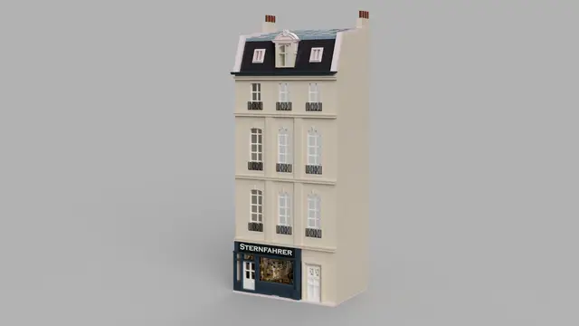 Pariser Stadthaus / Haussmann Relief Spur H0 (1:87) — modelo 3D