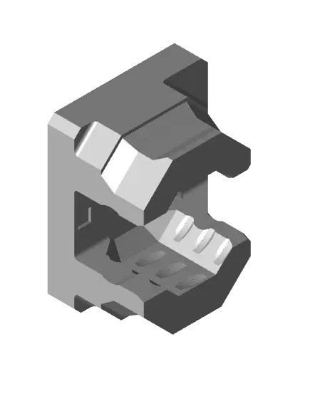 6.25 mm - Single Snap (DS Part A) - Medium Command Strip Mount — modelo 3D