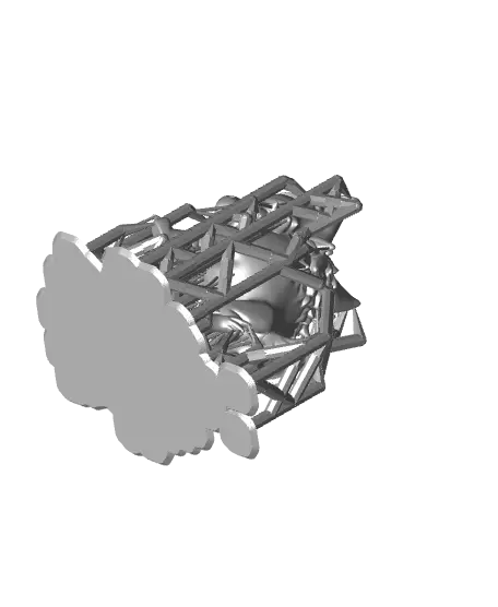 Dire Wolf - With Free Dragon - 5e DnD Inspired for RPG and Wargamers — modelo 3D