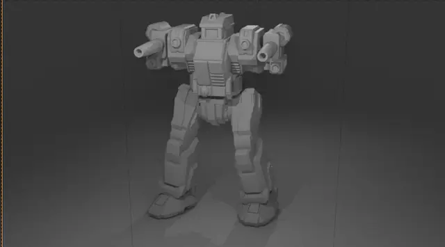EchoTech- FiveJack Support Fire Mech — modelo 3D