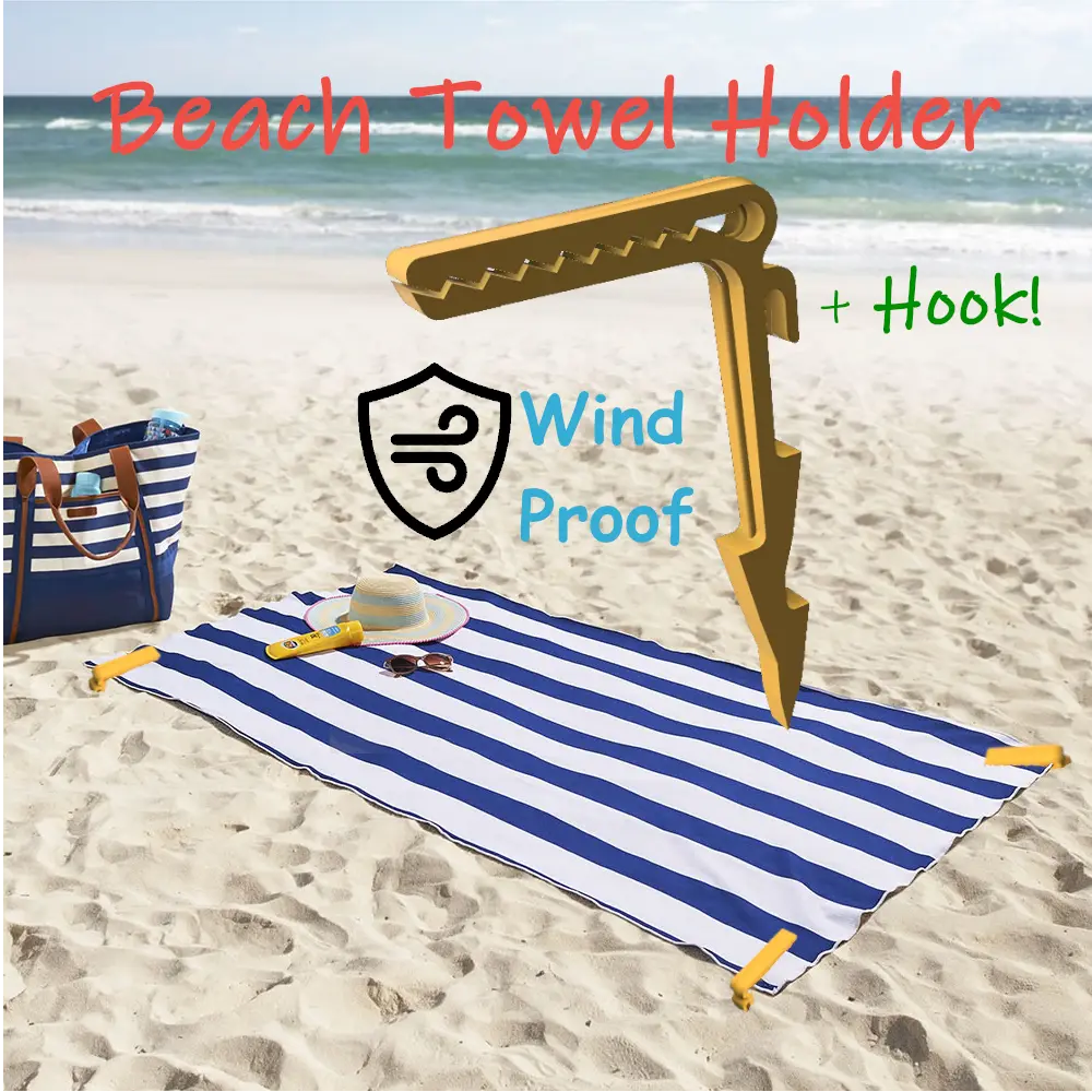 Beach Towel Holder-Peg - no more flying towel/tent — modelo 3D