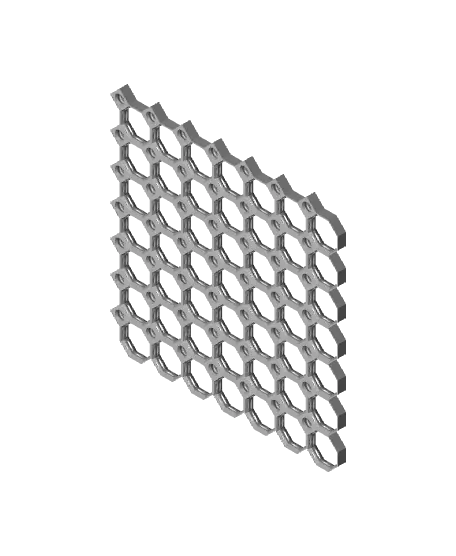7x7 MU - Center Grid Interfitted - MultiBoard Octagon Plate — modelo 3D