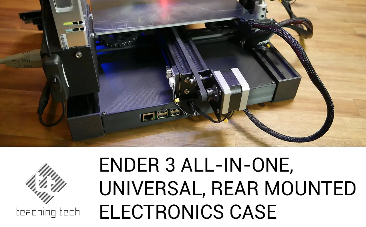 Ender 3 all in one, universal rear electronics case — modelo 3D