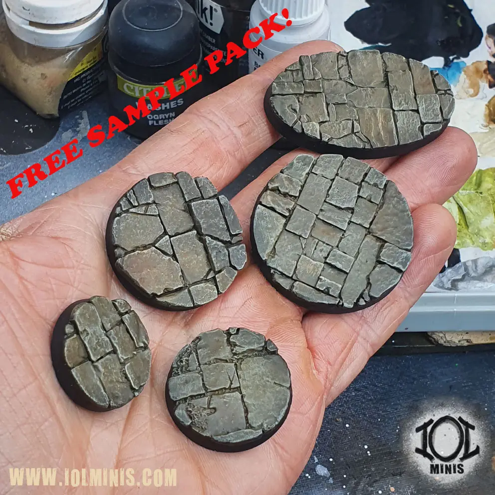 Round Flagstone Bases FREE Sample Pack — modelo 3D