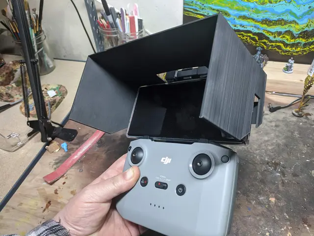 Sunshade for DJI Mini 2 or Mavic Air 2 remote — modelo 3D