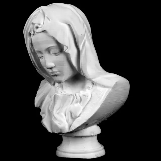 Bust of Mary from Pietà in St. Peter's Basilica, Vatican — modelo 3D