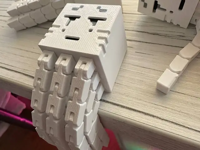 Minecraft Ghast Tentacles Articulated — modelo 3D