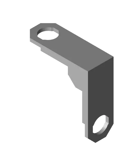 Type 1, Mid Thread Holes, 2x2 Outside Bracket — modelo 3D