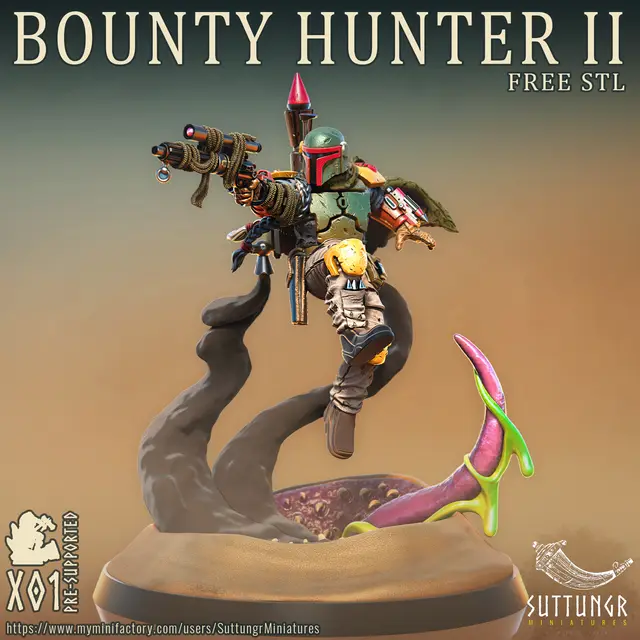 Bounty Hunter 2 - Pre-Supported — modelo 3D