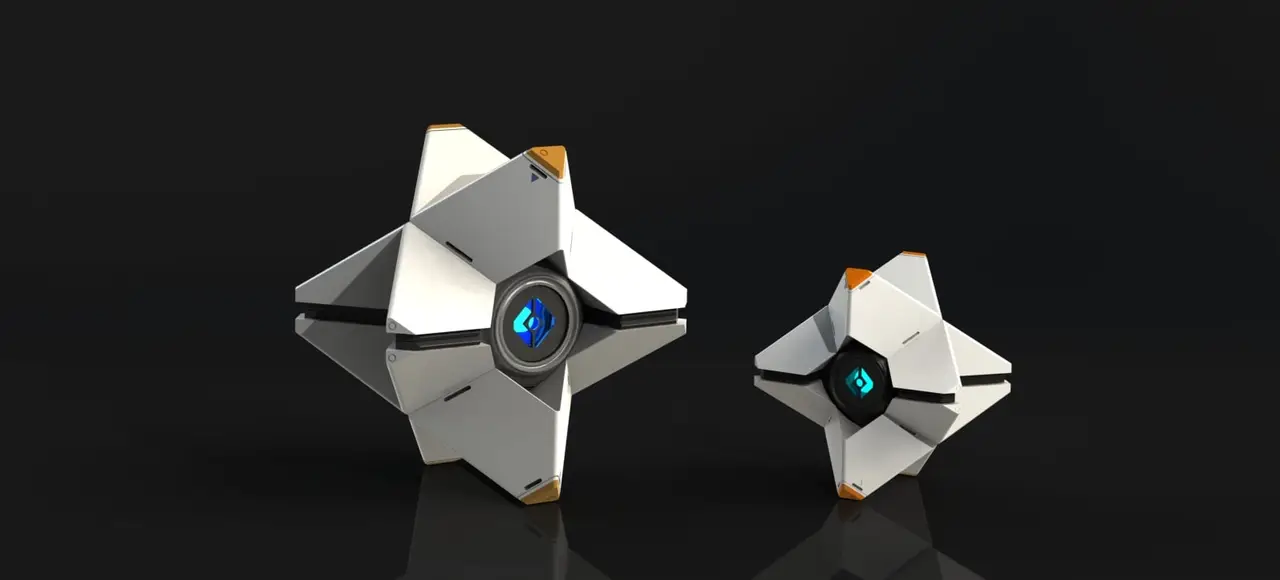 LARGE Destiny Ghost Fully Detailed Model, LED Illuminated, no supports! — modelo 3D
