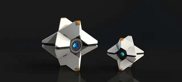 LARGE Destiny Ghost Fully Detailed Model, LED Illuminated, no supports! — modelo 3D