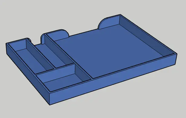 Sticky note desk organizer — modelo 3D